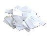 Witte slowfall confetti gemaakt van brandvrij papier