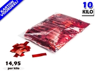 Rood metallic slowfall papieren confetti bestel je voordelig in bulkverpakking bij Partyvuurwerk