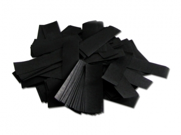 Zwarte slowfall brandvrije papieren confetti