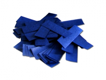 Brandvrije slowfall papieren confetti in de kleur donkerblauw