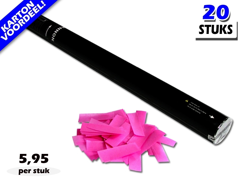 183 Confetti Shooter 80cm Roze (20 stuks) Vuurwerk Confetti