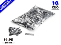 Zilver metallic slowfall papieren confetti bestel je voordelig in bulkverpakking bij Partyvuurwerk