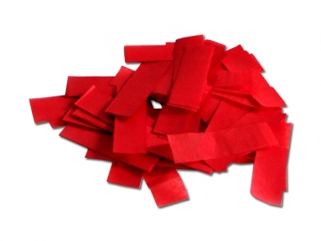 Slowfall confetti in de kleur rood, gemaakt van brandvrij papier